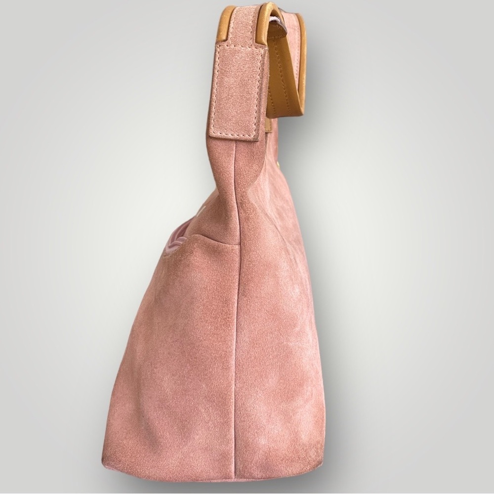 Vintage Gucci Blush Pink Suede Shoulder Bag - Picture 5 of 12